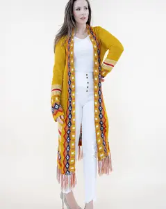 Tribal Cardigan with Fringe