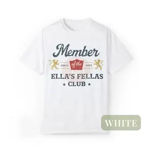 Ella's Fellas Club Shirt, Western Tee, Country Concert Apparel T-Shirt, Unisex Graphic Top Streetwear, Y2K 90s Graphic Shirt, gift for Fan