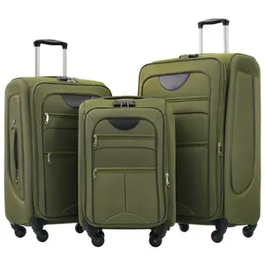 Softside Luggage Expandable 3 Piece Set Suitcase Upright Spinner Softshell Lightweight Luggage Travel Set