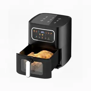 6L Black Diamond Air Fryer – Oil-Free Healthy Cooking, Hot Air Circulation, Digital Display, Large Capacity, Healthy & Crispy Food, Easy-to-Use Kitchen Appliance