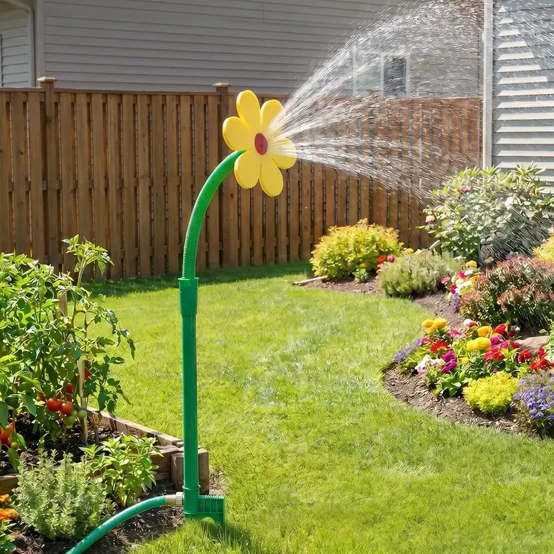 Dancing Flower Water Sprinkler, Rotating Garden Lawn Sprinkler, Outdoor Irrigation Sprayer Tool for Yard Backyard Lawn Watering