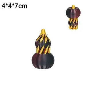 3D Printed Spiral Cone Impossible Pyramid Stone Passthrough Fidget Toy Spinning Decompression Stress Relief Toys Table Decor