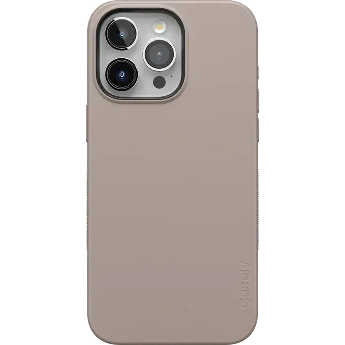 Casely iPhone 15 Pro Max Case | Taupe on Nude | Calm Beige | Bold Protective Design | Compatible with MagSafe