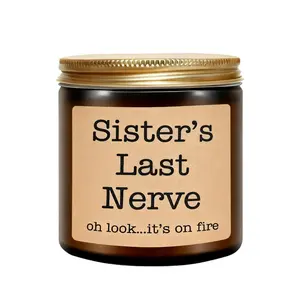 Sister Gifts, Funny Sister Candle, Gift for Sister Birthday, Christmas, Sisters Gifts from Sister Brother, Soy Wax Scented Candles, Romantic Candle Gift