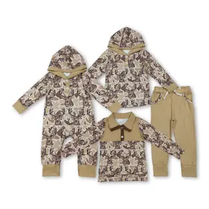 Kids Boy Clothes Deer Hunting Clothing Yellow Winter Hoodies Clothes