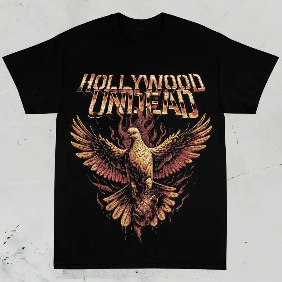 Hollywood Undead Tour 2026 Hollywood Forever Graphic T Shirt Day Of The Dead Undead Vintage Fan Collection HY5674