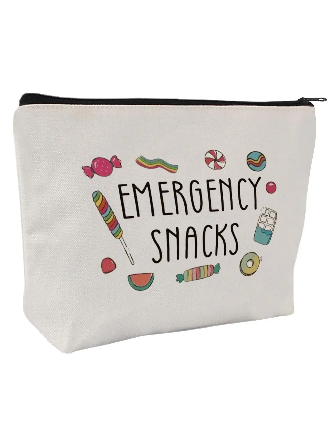 Cartoon Letters & Cartoon Pattern Makeup Bag, Casual Zipper Makeup Bag, Versatile Storage Bag for Travel, Daily Use, Perfect As Trip Gifts, Favors, Gr