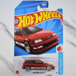 Hot Wheels Honda Civic EF 90 Red 2023 D Case Collectible Diecast Model Car 7/10 Series