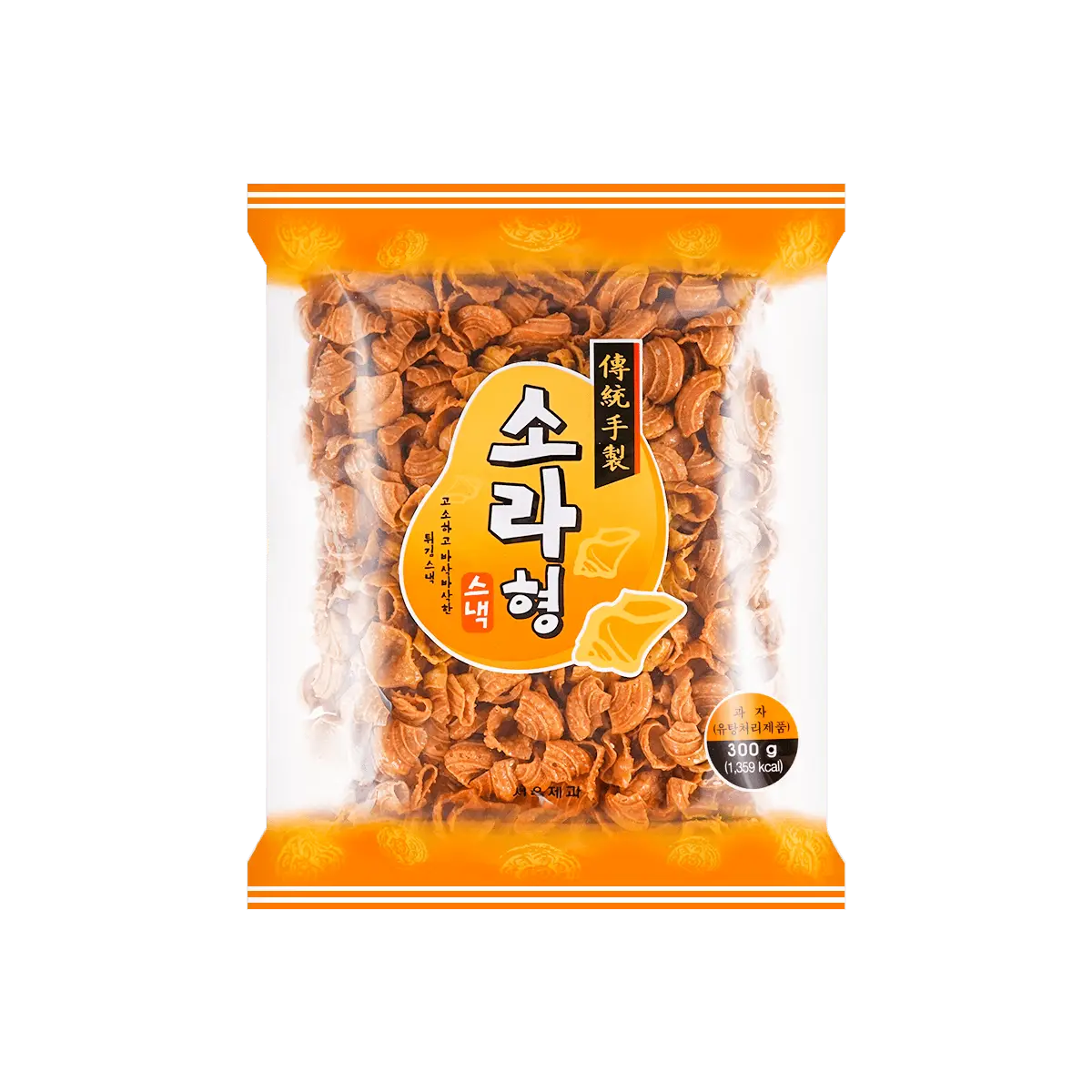 MIRAE BAKERY Korean Sea Shell Crisps 243g - Crispy Savory Snack, Perfect for Parties & Tea Time