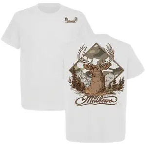 Mathews Archery Mountain Buck Camo T-Shirt, Gift for Mathews Archery Fans, Unisex Short Sleeve Casual 100% Cotton, Tactical Gear, Made in USA