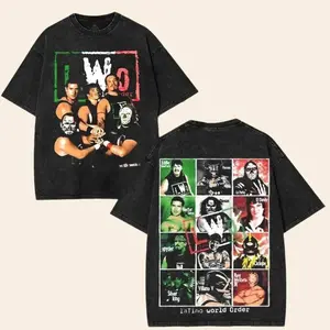 LWO T-shirt, Vintage 90s LWO Graphic tee, Wrestling WWE shirt, Gift Fan Cotton Fabric Menswear Soft Casual, Trendy Regular Workout Tee wash oversized unisex classic top Seamless Tshirt shirt wwe fan