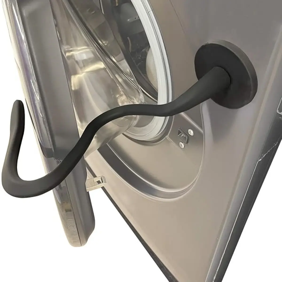 Front Load Washer Door Prop, Magnetic Washing Machine Door Holder, Keep Washer Door Open, Flexible Prop Fits Most Washing Machines Black