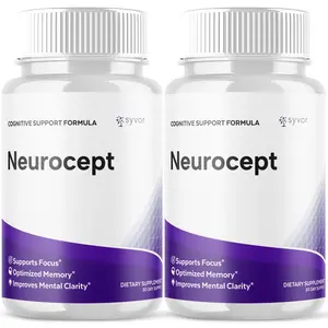(2 Pack) Neurocept Nootropic All Natural Formula Brain Supplement 120 Capsules
