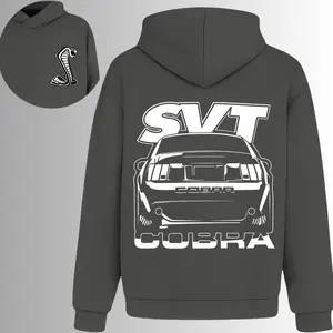 SVT Cobra Muscle Car Hoodie, 2 Sides, Ford Mustang Hooded Sweatshirt