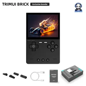 TRIMUI BRICK Handheld Gaming Console 3.2 IPS Screen A133P Linux System Trimui Ul Wireless Black Game Box Game Stick  Chargeable Gameconsole