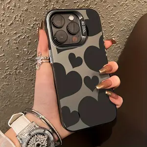 Fashionable High-Quality Heart Pattern Phone Case, Suitable for iPhone 17/17 Air/17 Pro Max 16/16 Plus/16 Pro Max /15/15 Plus/15 Pro/14 Plus/14 Pro/13/13 Pro/13 Pro Max,12/12 Pro Max,11,XR/XS Max/7/8. It is dirt-resistant, stylish, and makes a great gift