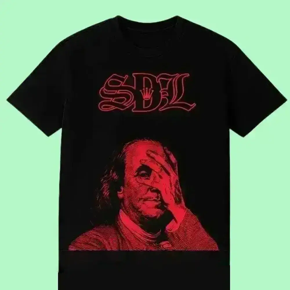 Benjamin SDL RED T-shirt, regular font, gift for men, gift for your boyfriend