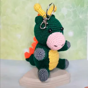 Dino Keychain Crochet