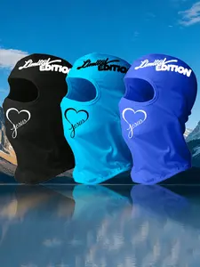 Fashion Printing "Limited Edition" Full Balaclava Hat Unisex All Face and Neck Coverage Sport Face Mask Breathable Comfortable and Elastic Fabric Windproof Sunshade Pullover Mask