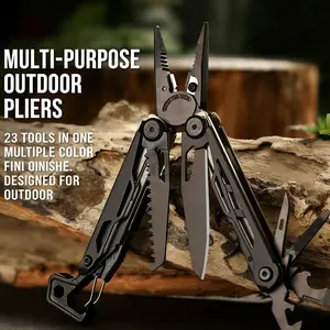 Toolpact, Signal, 23-in-1 Multi-tool for Outdoors, Camping, Hiking, Fishing, Survival, Durable & Lightweight EDC,