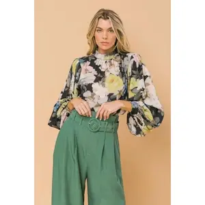 Printed Woven Top