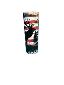 Elk Hunting Stainless Steel Tumbler With Lid & Straw