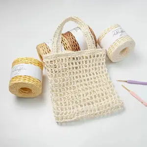 Lafite Grass Yarn Roll, DIY Handmade Crochet Material, Cotton Thread for Bags & Gifts, Perfect for Knitting Hats & Accessories