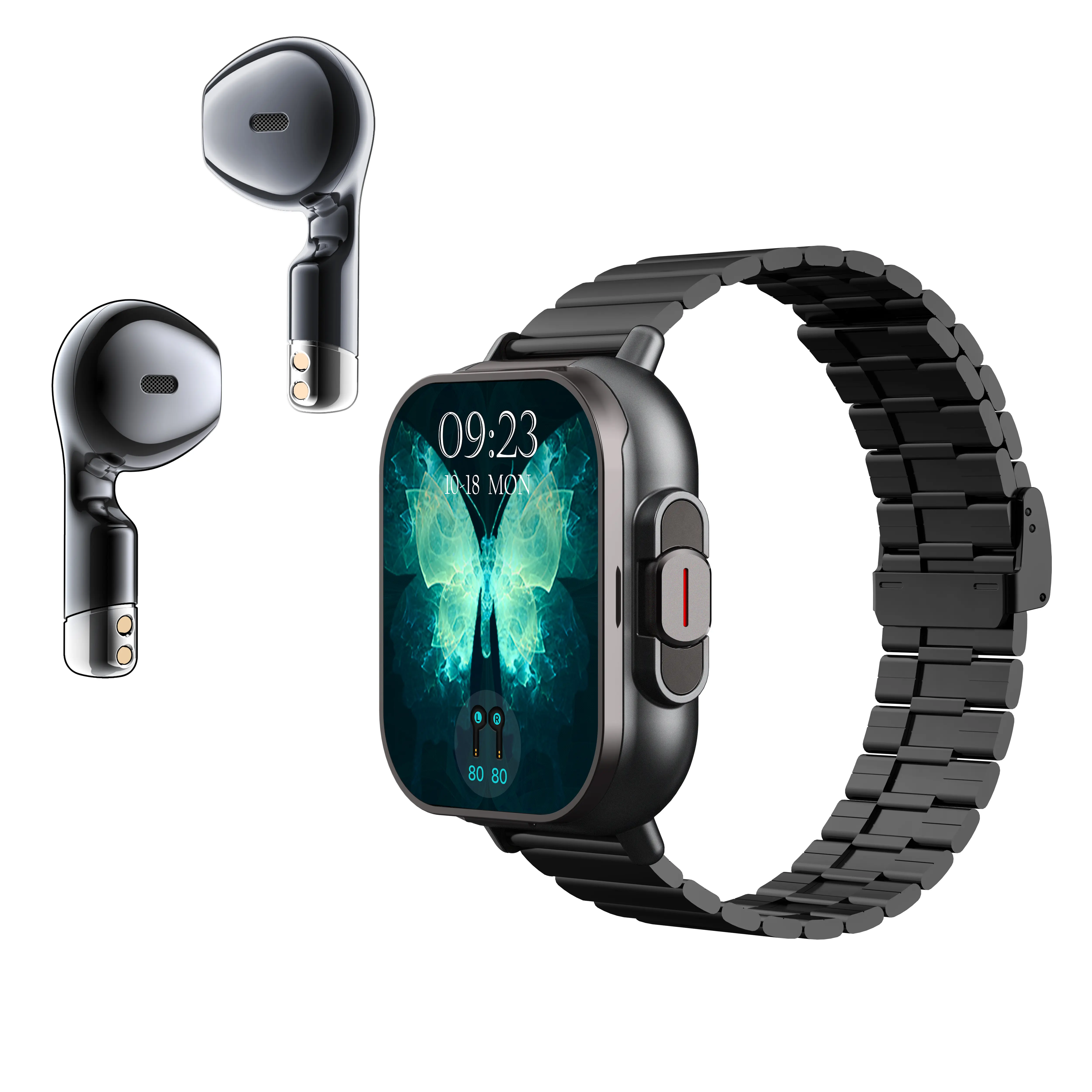 2-in-1 Smart Watch with Earbud Wireless TWS Earphones, Multifunctional Smartwatch, Fitness Smart Watch, Sports Watch for iPhone Android Phone, Fitness Tracker Watch