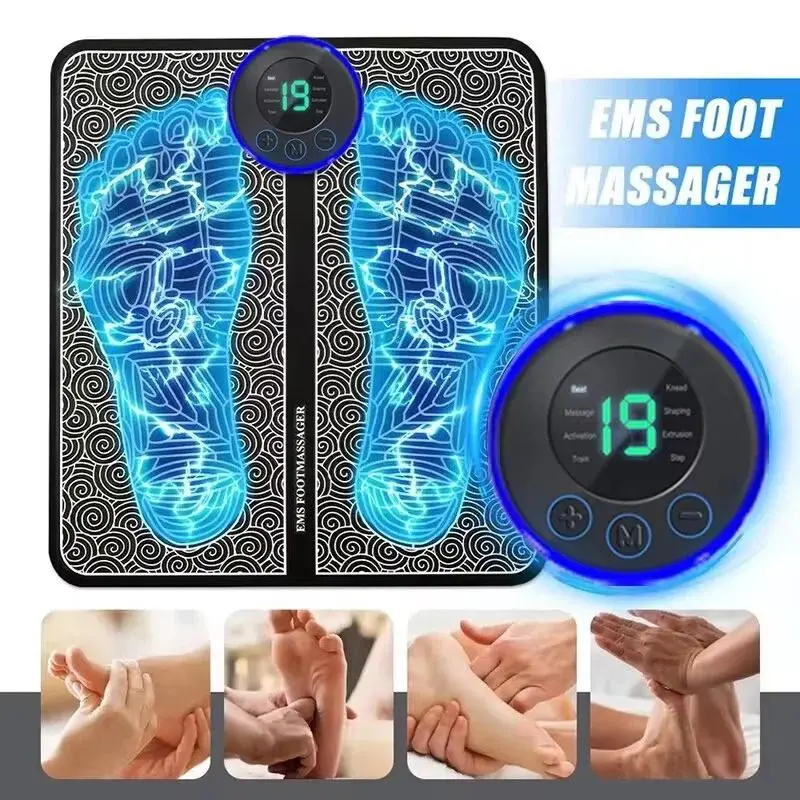 Electric Foot Massager Pad Muscle Massage Relaxation Trainer For Massage Fitness Outdoor Sport Home Family Relaxelectric muscle massager