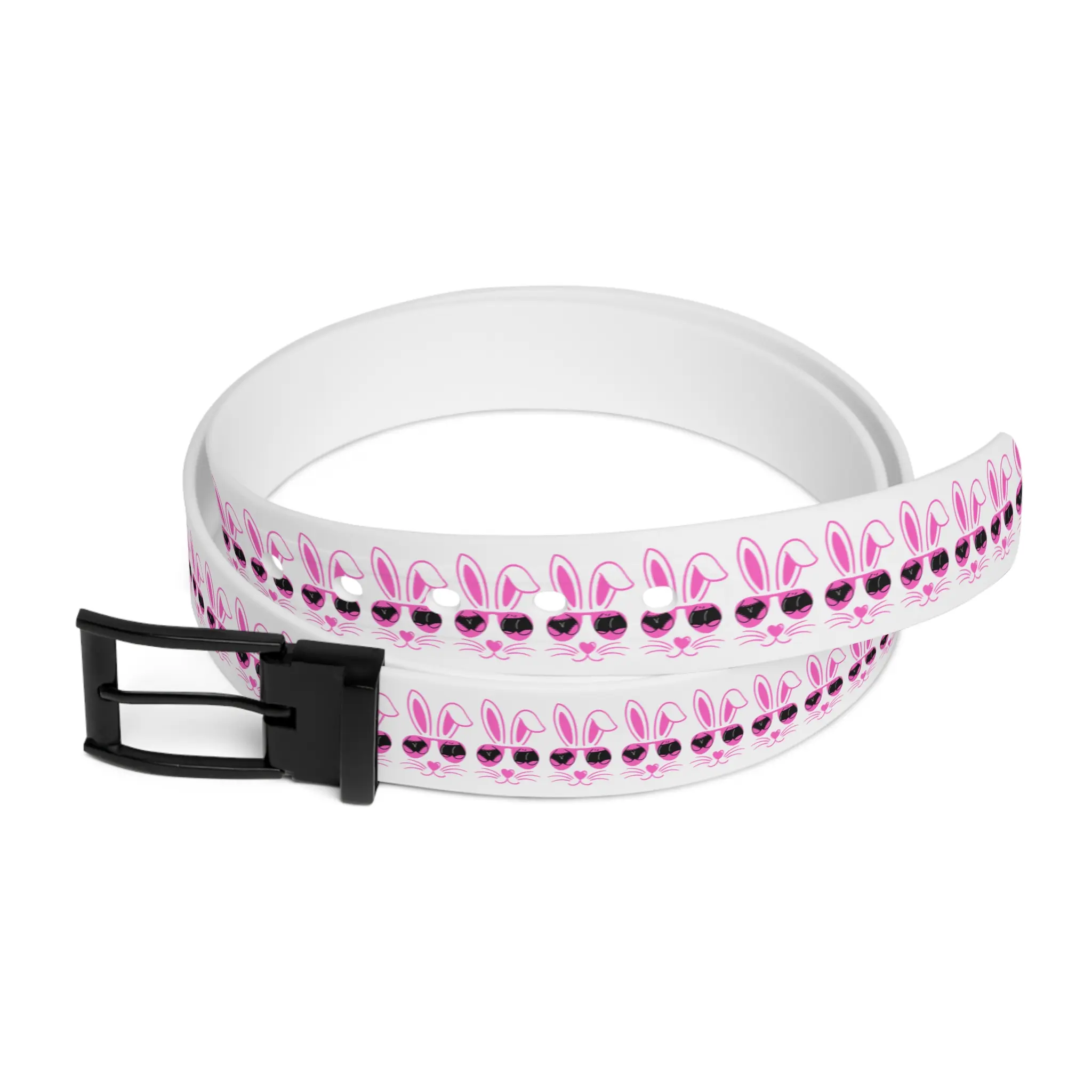 Play Bunny Belt - Boyfriend gift, BDSM Men's Belt, Fun Bachelor party accessory, Unique Valentines Day Belt, Novelty Costume Belt