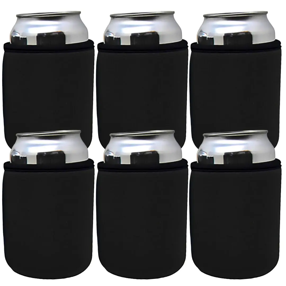 TahoeBay Premium Thick Can Cooler Sleeves, Regular 12oz, 6-Pack