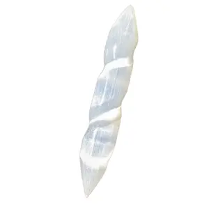 Selenite Rivet Focus Stick Wand — Noir Edition Intuitively Chosen Crystals