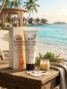 Reef Safe Tallow Sunscreen SPF 30, Lightweight Sun Protection for Face & Body, 2.46 oz