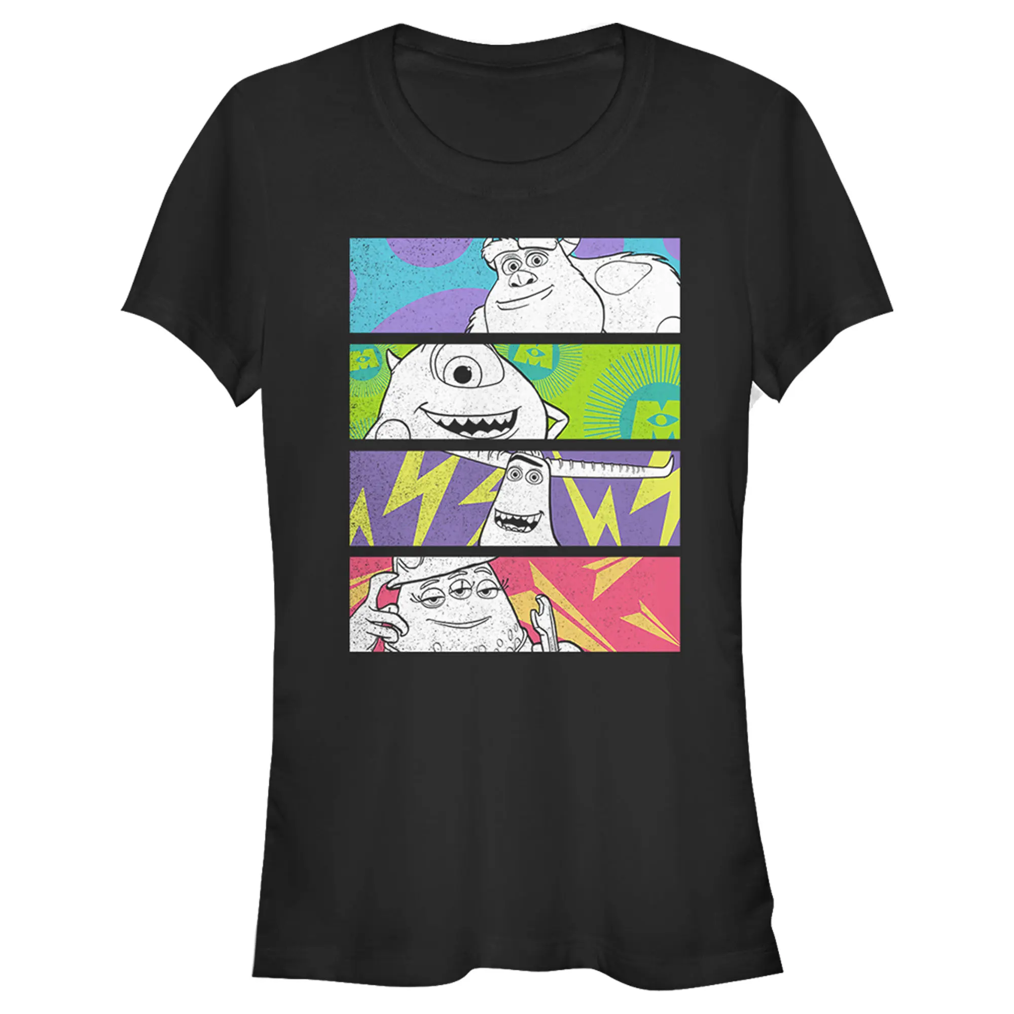 Juniors Womens Monsters at Work Monster Comics T-Shirt