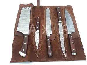 Damascus Steel Kitchen Knife Set