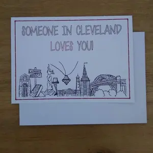 Someone In Cleveland Loves You Card