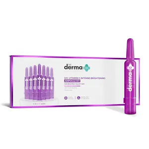 The Derma Co 15% Vitamin C Intense Brightening Ampoule Kit | Age Defying & Skin Repair | Facial Care Serum For All Skin Types | Advanced Multi-Brightening Serum
