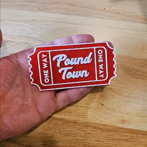 5pc pack of pound town tickets. funny valentines gag gift humor comedy adult