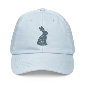 Pastel Blue Bunny Beechfield B653 Chino Cotton Cap