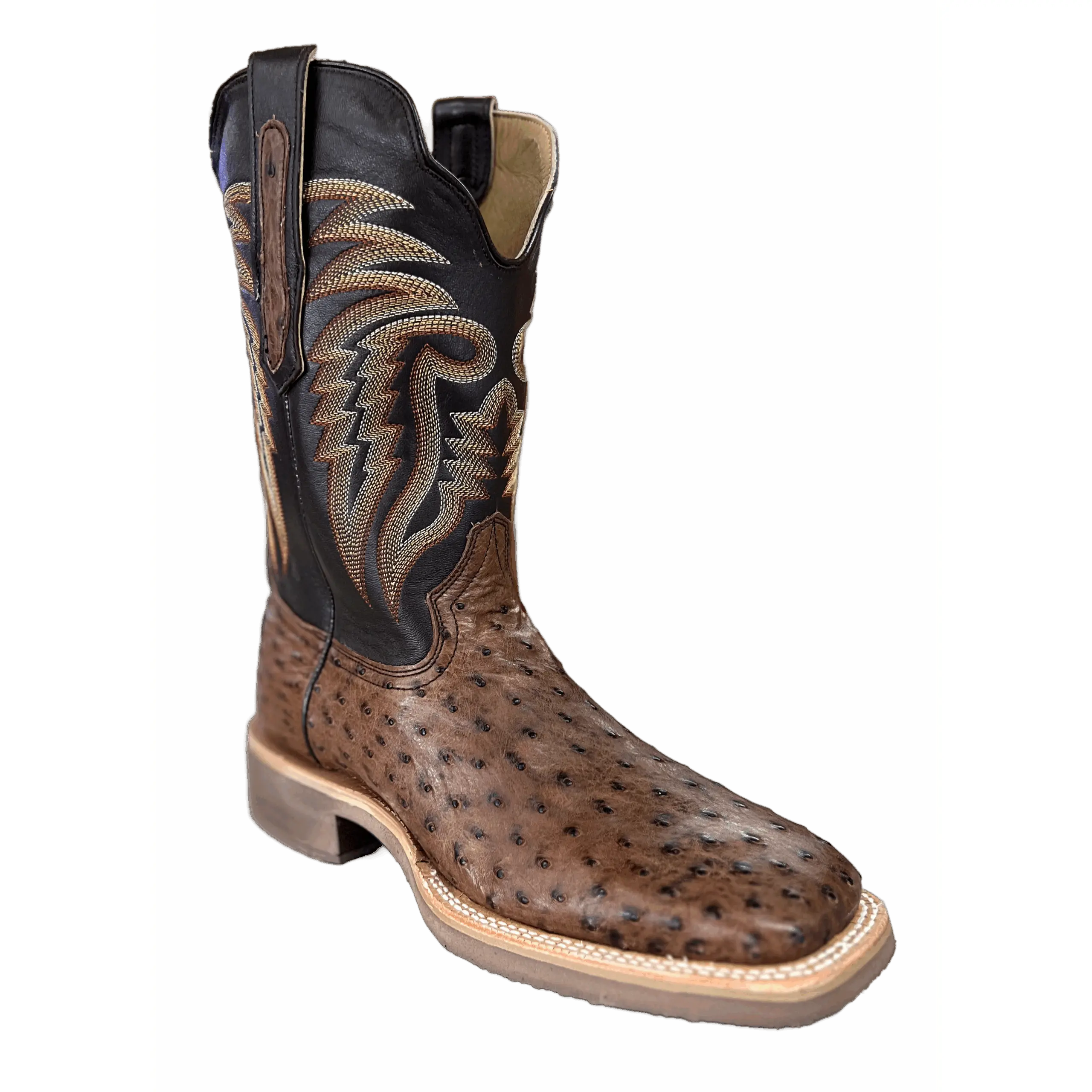 Men's R. Watson Kango Tobac Full Quill Ostrich Boots - Premium Footwear, Durable Shoe