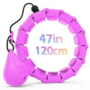 Weighted Smart Fitness Hoop with Massage for Adults Plus Size Smart fitness Hoop with 24-Section Design