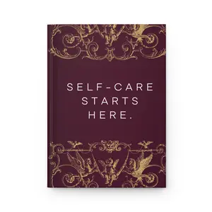 Self Care Hardcover Journal Matte, Blank Notebook for Writing, Bullet Journal, Diary, Sketchbook, Notebook Gift, Stationery