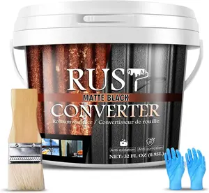 Rust Converter for Metal - Black Metal Primer and Rust Remover, Reformer  Encapsulator, Long-lasting Anti-Rust Effect, Inhibitor  for  and Various Surfaces - 32 fl. oz