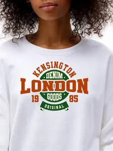 Kensington London Women's Long Sleeve T-Shirt Soft Cotton Basic Pullover for Fall Winter Daily Casual Layered Outfits Cozy Holiday Sweatshirt