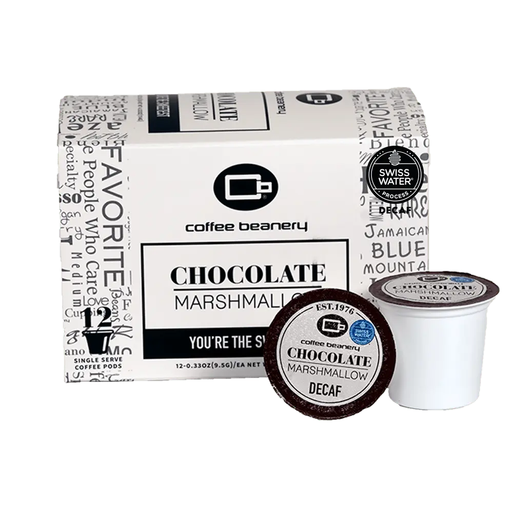 Chocolate Marshmallow Flavored Decaf Coffee Pods