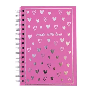 Hot Pink "Made In Love" Spiral Hardback Journal - Designed for Self-Expression, Addressing Limiting Beliefs with Thoughtful Design