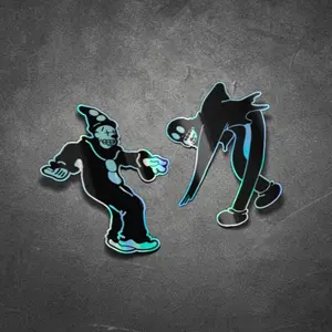 Ghostmane Sticker 5 Inch Holographic Car Window Laptop Vehicle Decoration Truck Decal Unique Design Mesmerizing Effect