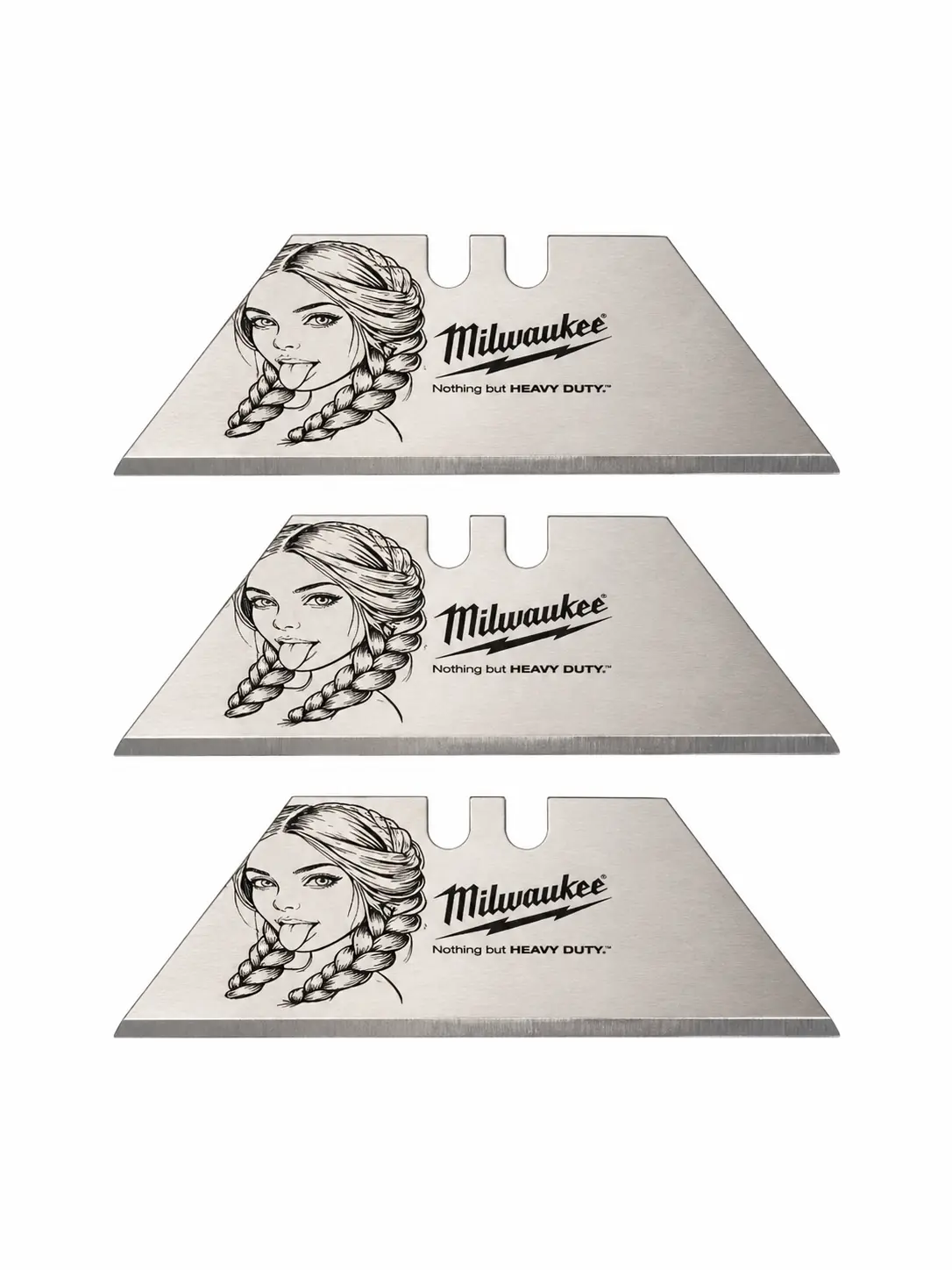 3 pack laser engraved blades (girl) 3 pack laser engraved blades (girl)