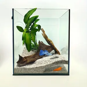 Underground Corner Cave for Fish Tank Aquarium, Aquatic Pet Habitat, Play and Rest Decoration, Ideal for Fish and Aquatic Pets, Aquatic Plants