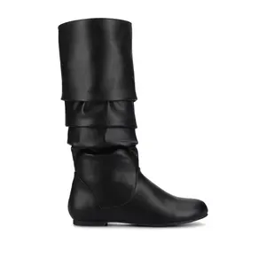 JAYNE KNEE HIGH BOOTS IN WIDE CALF - Black